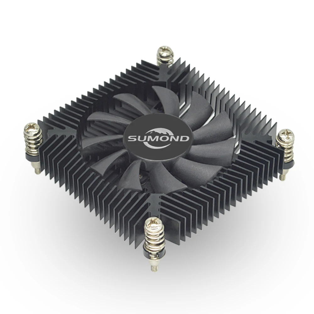 OEM cooler 4Pin computer aluminum cpu radiator 1U cooler fan CPU cooler for CPU with LGA 1151/1150/1155/1156