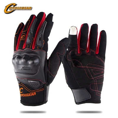 Мотоциклетные Перчатки Cyclegear CG668 с закрытыми пальцами защитные перчатки для мотокросса сенсорным