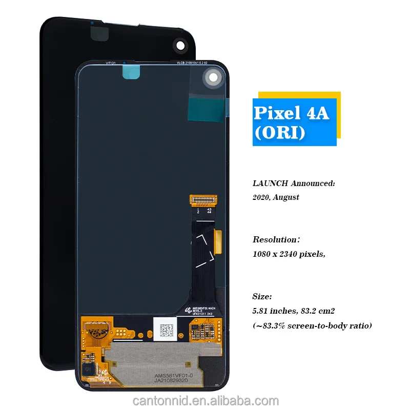 Оптовая цена китайский завод ЖК-дисплей для мобильного телефона Google Pixel 4a pantalla сенсорный