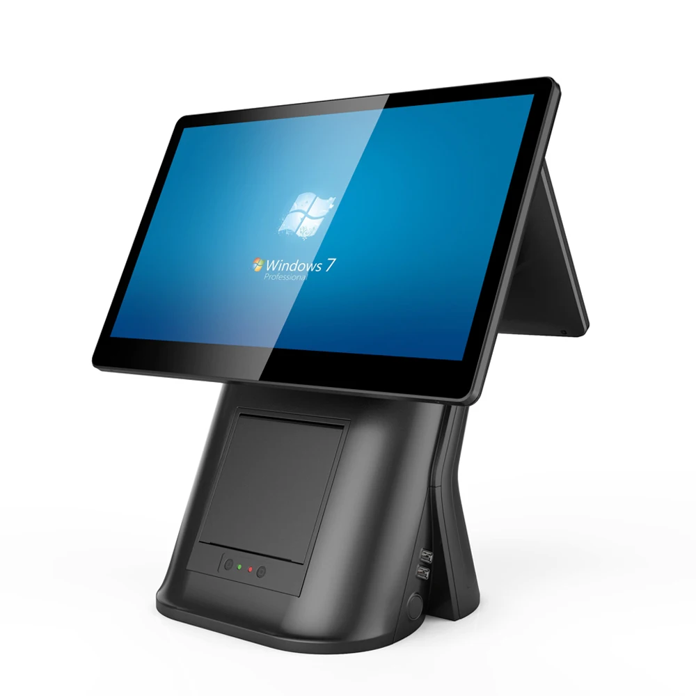 Двойной сенсорный экран 15 6 дюйма китайский POS-терминал с принтером Android POS-оборудование Лидер продаж