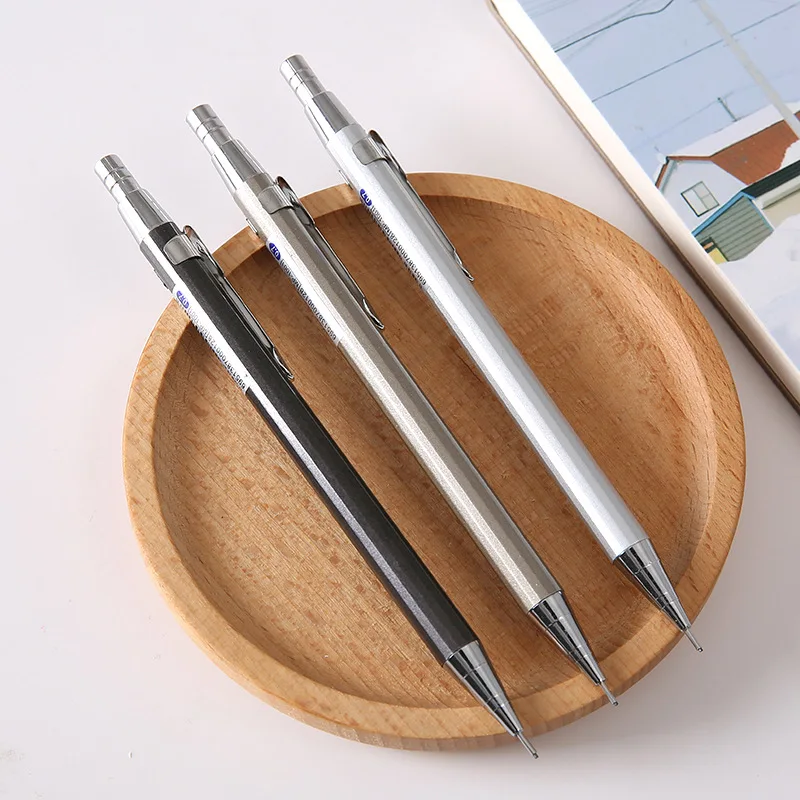 Custom LOGO Custom Logo Eraser Pencil Automatic Pencil Retractable Metal Mechanical Pens and automatic pencil