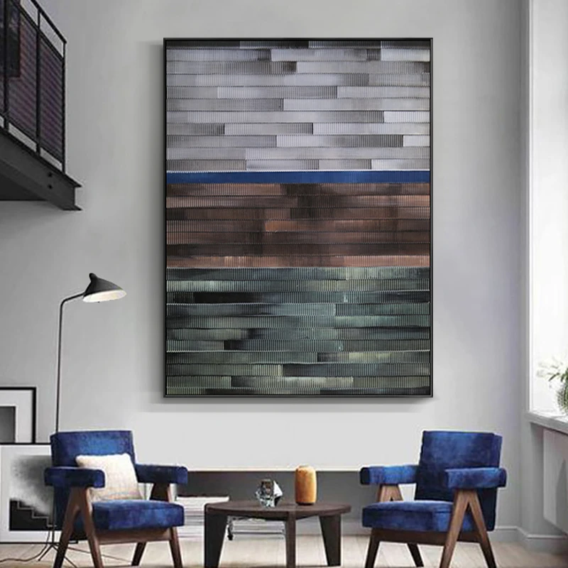 Modern Minimalist Wabi-sabi Texture Gradient Abstract Handpainted Oil Painting Pop Art