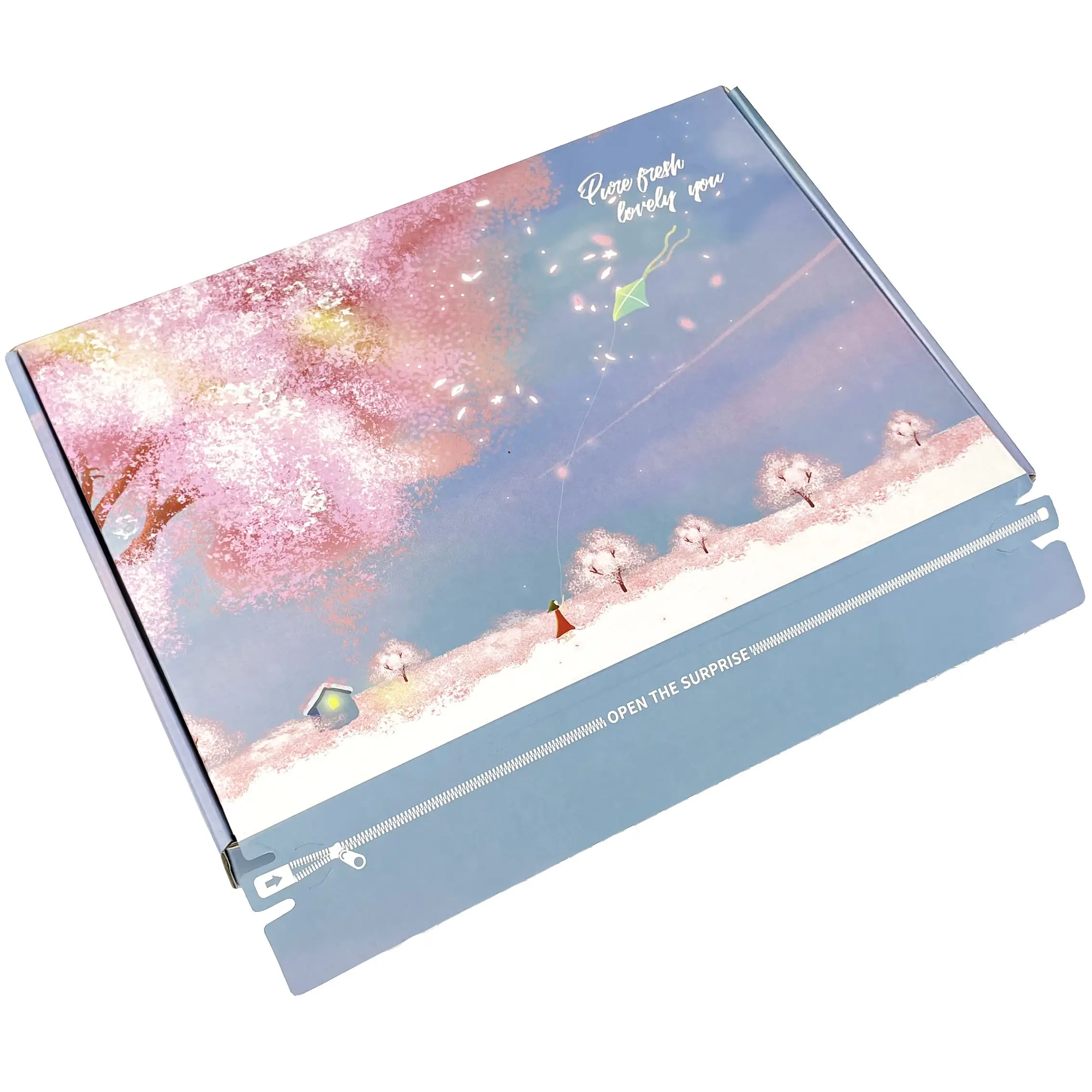Custom Logistics Packaging Box Clothing Supermarket Grocery Packing Paper Box