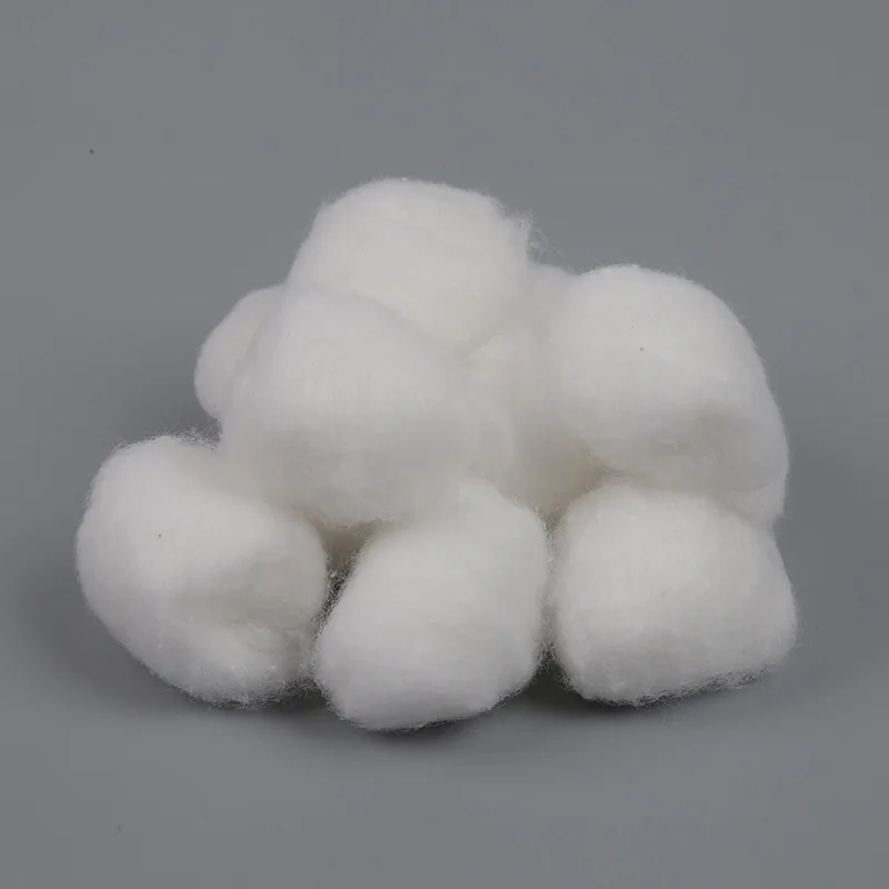 High Quality 100% Cotton Degreasing Cotton Balls Disposable Medical Cotton Balls for Absorbent Use in Hospitals Dental Clinics