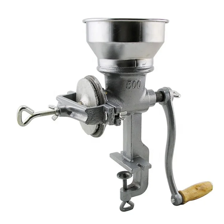 500# Hand Crank Manual Coffee Corn Grinder with Low Hopper