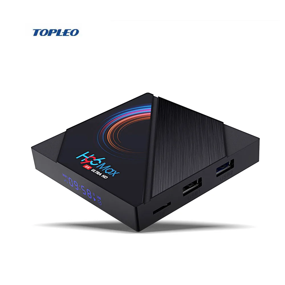Портативный медиаплеер H96 Max H616 6K видео запись потокового вещания android TV Box