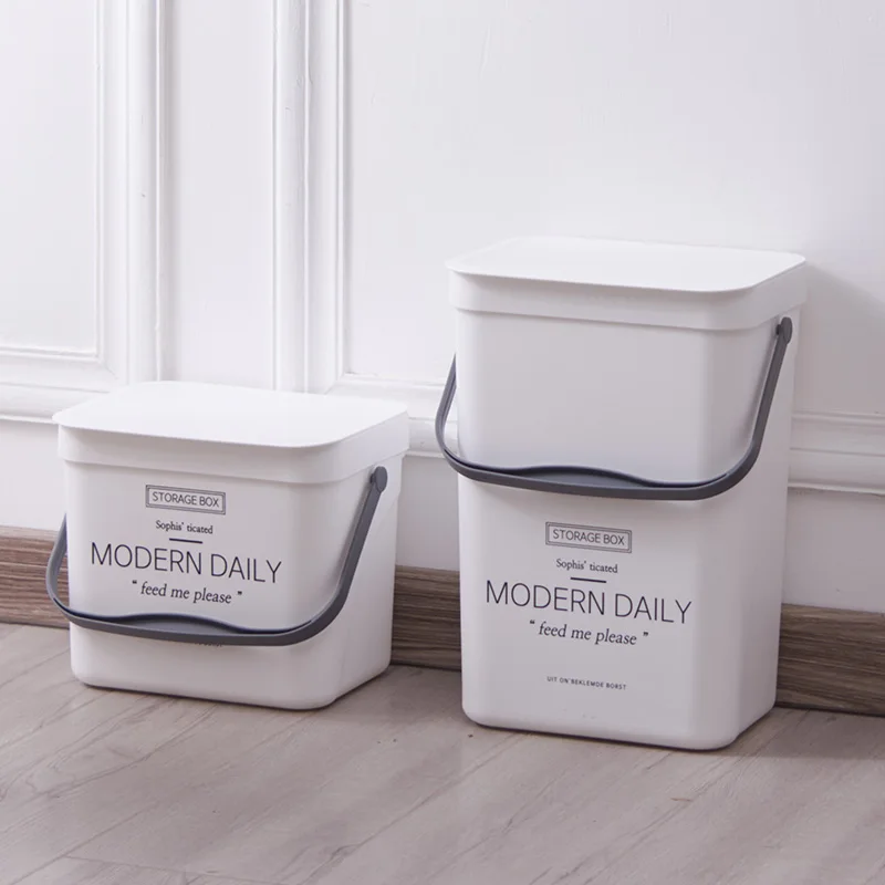 plastic hanging trash can wall mounted garbage trash bin