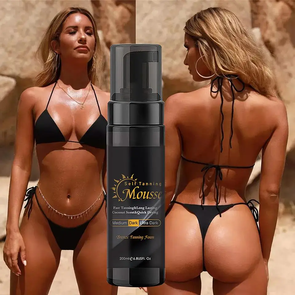 Лидер продаж от оригинального производителя органический Органический крем для тела с логотипом под заказ мусс тёмных загаров без парабенов фирменная торговая марка спрей