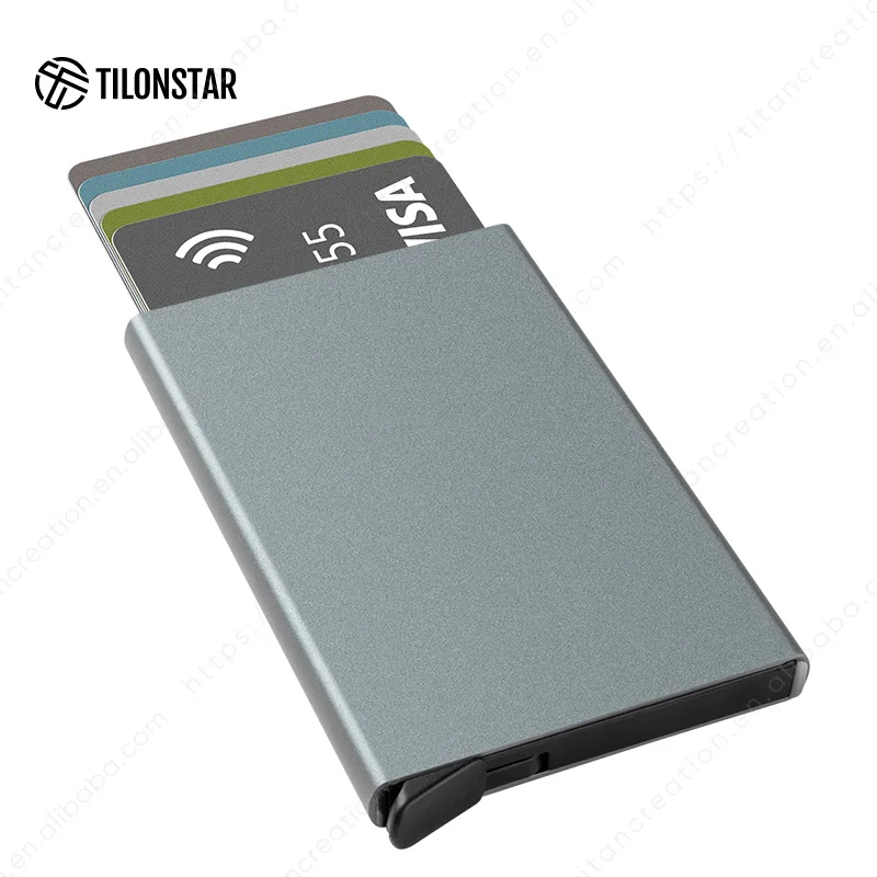 Индивидуальный держатель для кредитных карт кошелек компактный легкий алюминиевый