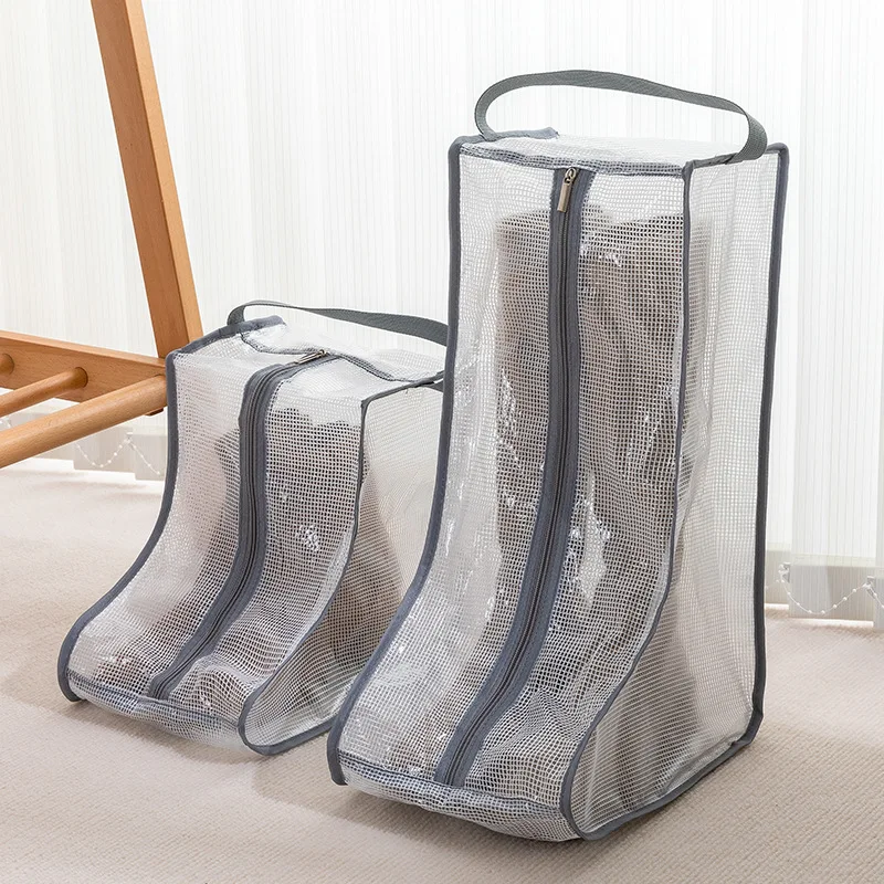 Waterproof Custom Short Tall Boot Storage Bag Portable Boots Protector Bag Pvc Shoe Bag for Travel