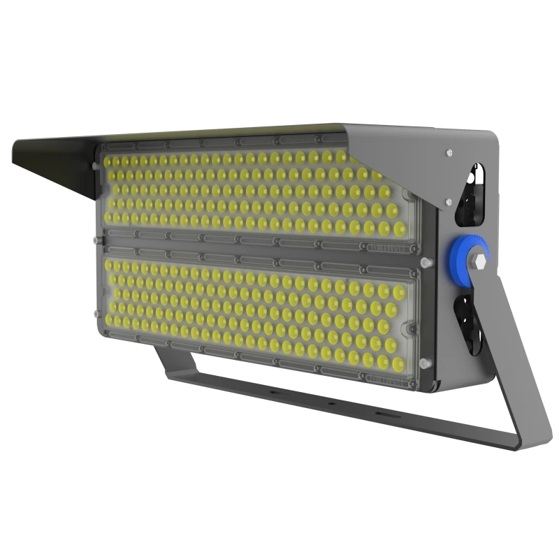 IP65 adjustable angel rotatable Dim dali dmx512 wife control Aluminum PC lens IK10 sport stadium lighting High pole light