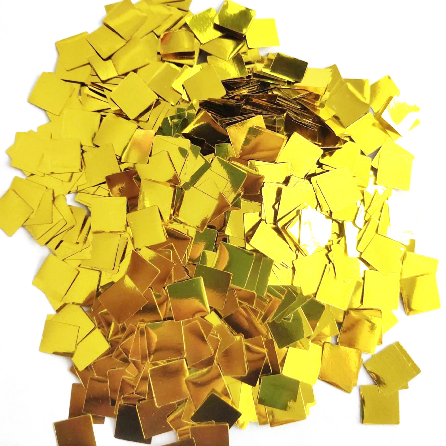 Золотистые квадратные фольгированные конфетти 0,5/1 см для воздушных шаров, свадьбы, дня рождения, праздника для будущей матери, выпускного вечера