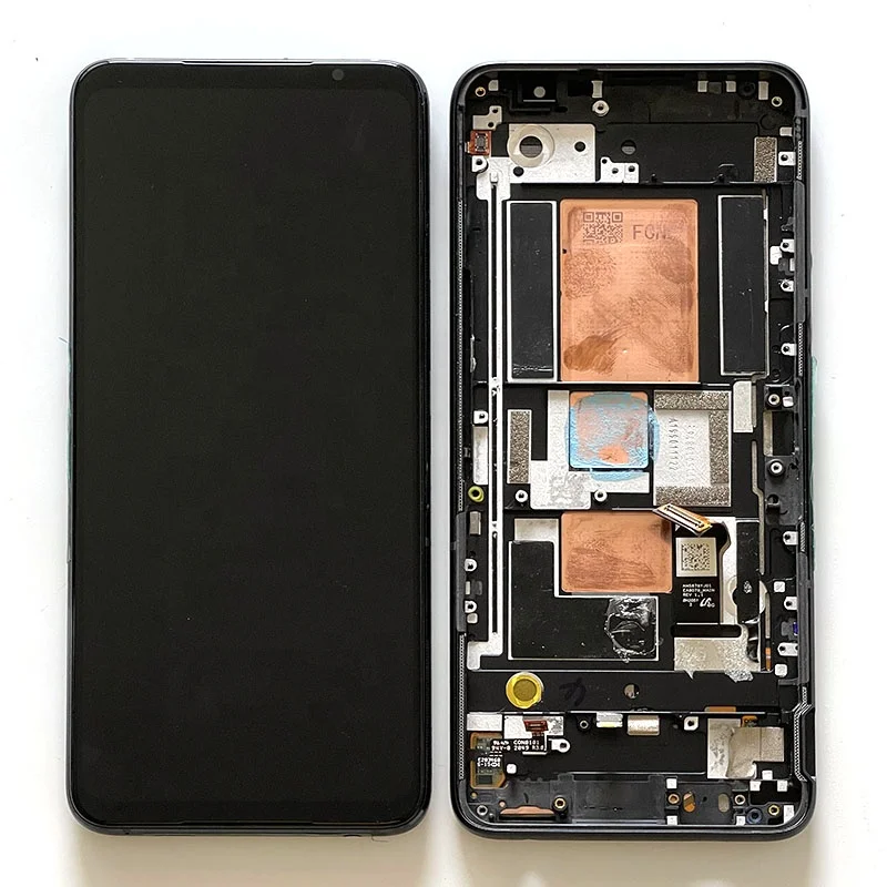 6.78' Original Amoled Touch Panel Screen Digitizer For Asus ROG 5 LCD Display Screen+ Frame For ROG5 ROG Phone 5 Pro 5 Ultimate