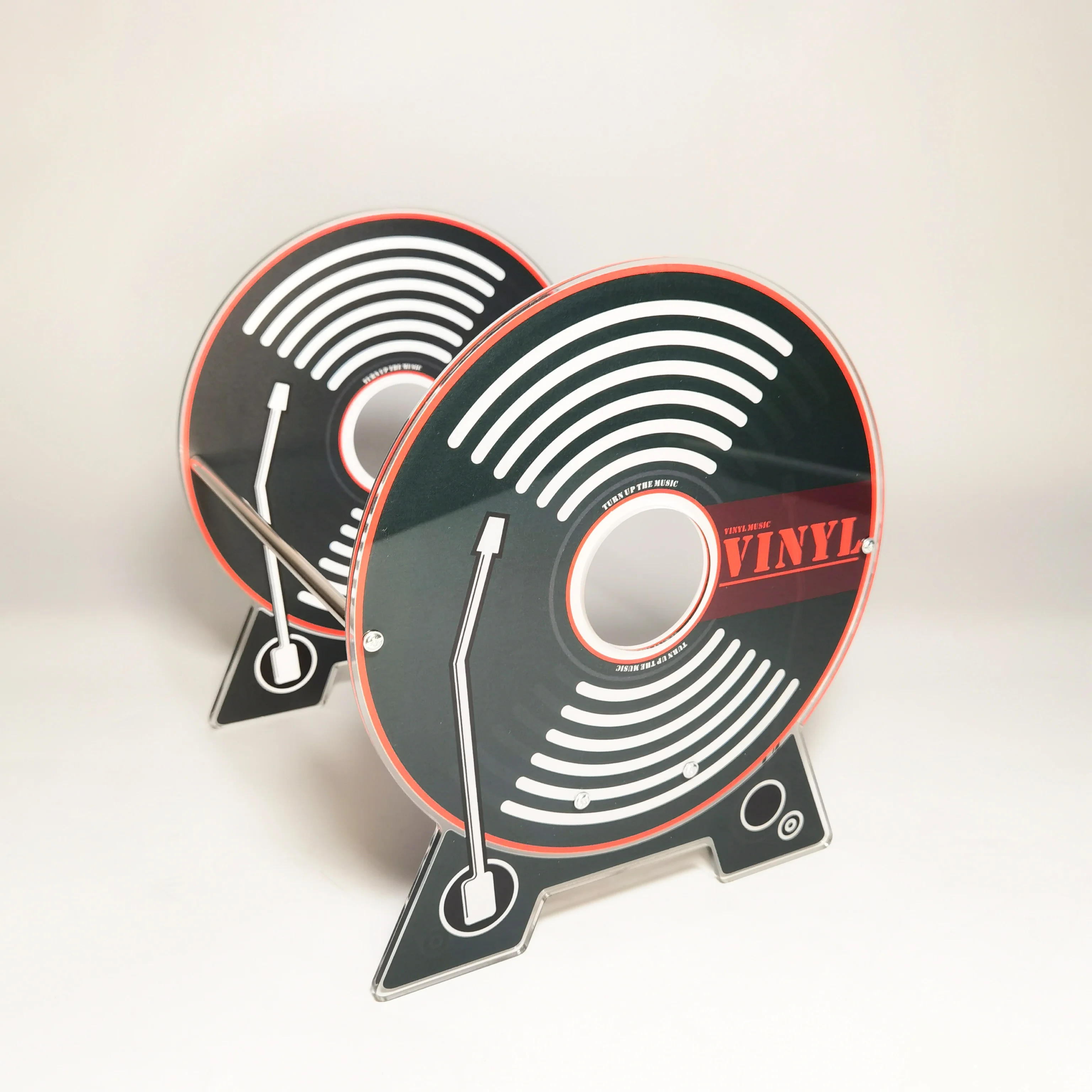 High Quality Acrylic Vinyl Record Display Album CD Rack Freestanding Portable Unique Design Book Storage Display Rack