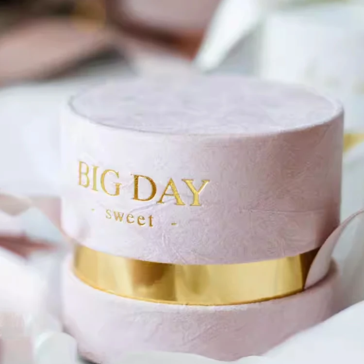 Chinese wedding gift box packaging  luxury tube wedding favor for wedding gift