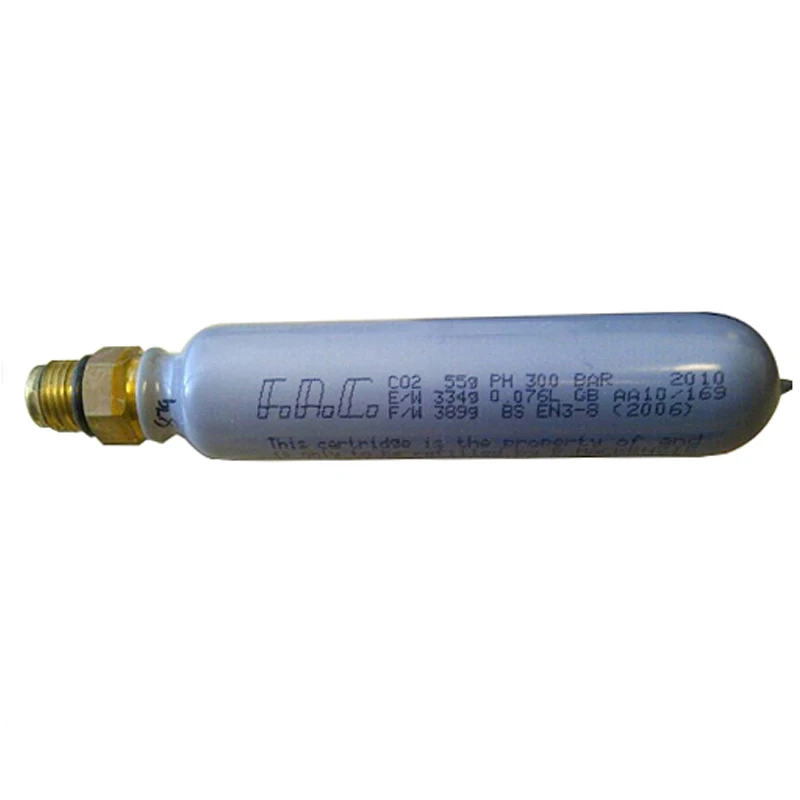 refillable 150g 142g 110g 120g 75g CO2 gas cylinders cartridges used for foam Dry Powder 6kg 9lt fire extinguisher