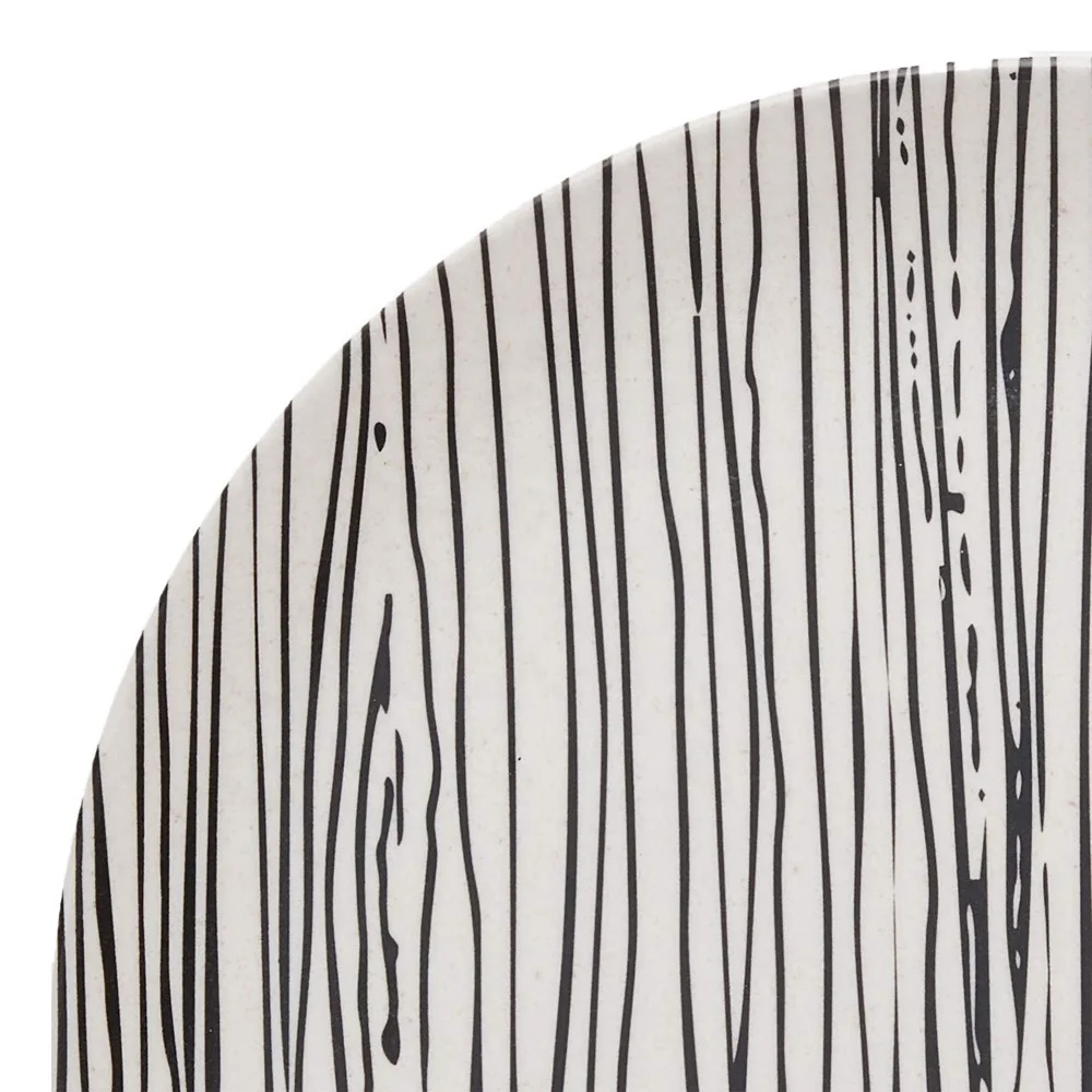 Customized logo printed bamboo melamine plate