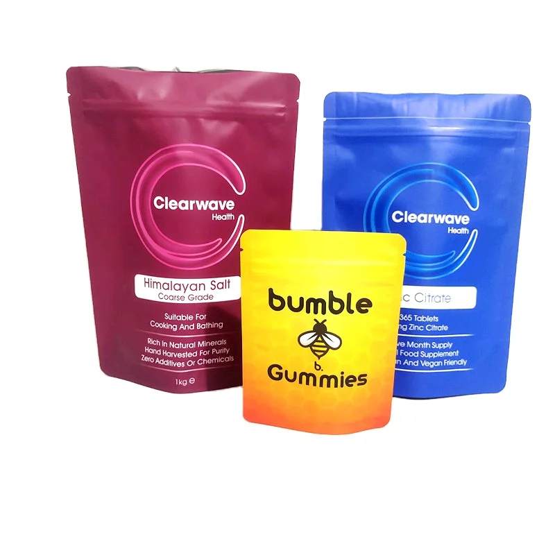 8/1 oz  Lamination Promotion Stand Up Packaging Mylar bags Frosted Small Logo 10*15 Cm  Ziplock Bag