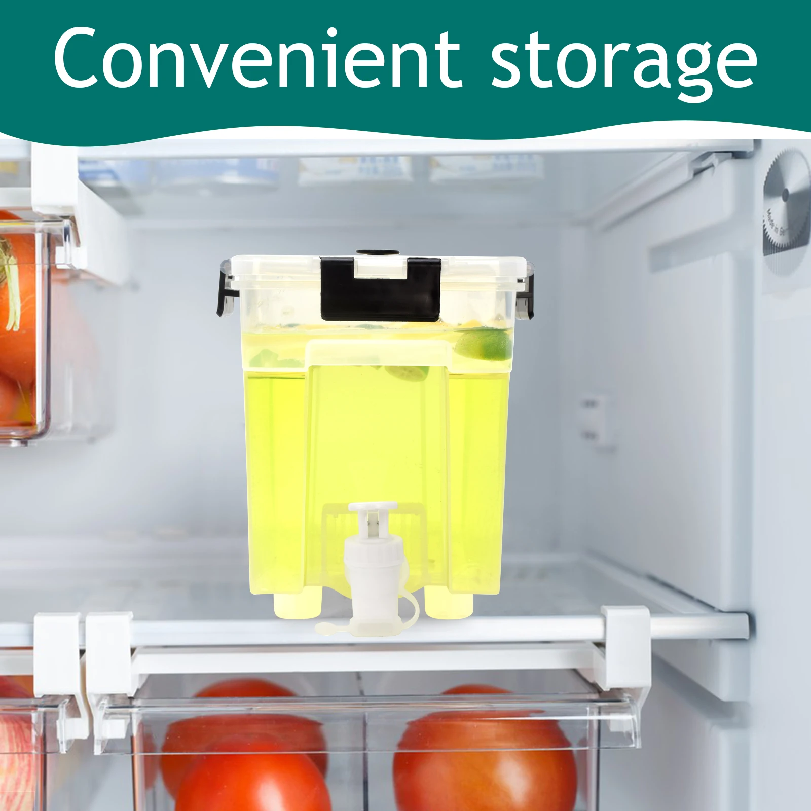 1.5 /1 Gallon Refrigerator Ice water Beverage Dispenser Cold Water Kettle with Faucet Large Capacity Plastic Beverage Pot