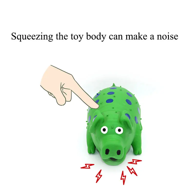 Lovely pig shapes ultra-durable Innovational Latex Chewing Dog Toys