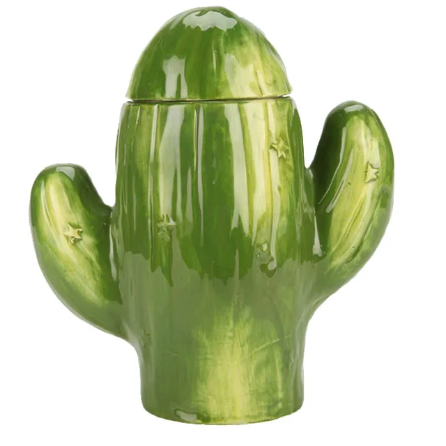 Wholesale custom handmade candy jar Children gift cupcake shaped wholesale ceramic Cookie Jar with lid