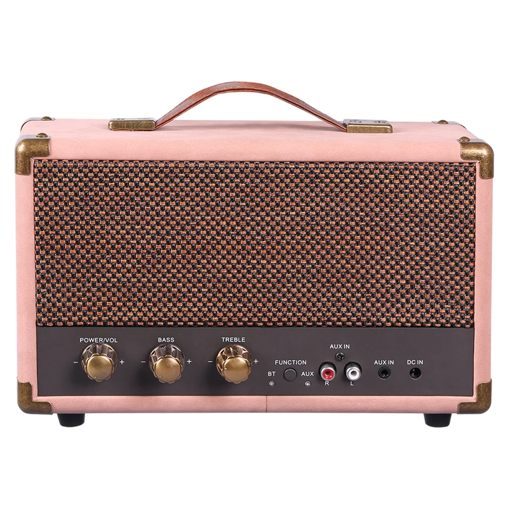 Беспроводная портативная стерео-Колонка BT V4.0 в стиле ретро с HD-звуком и басами