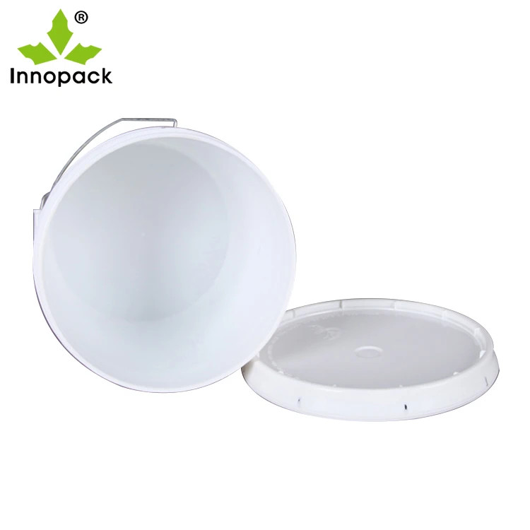food grade plastic PP bucket manufacturer 4 litre 1 gallon pail with plastic handle lid