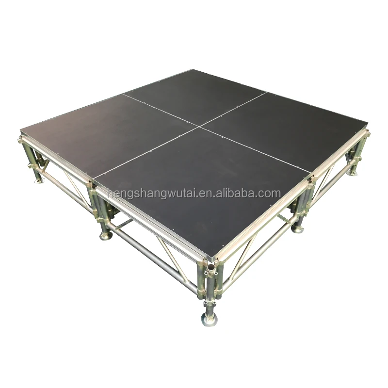 adjustable portable stage platform, event stage platform, Indoor outdoor aluminum large mobile folding stage