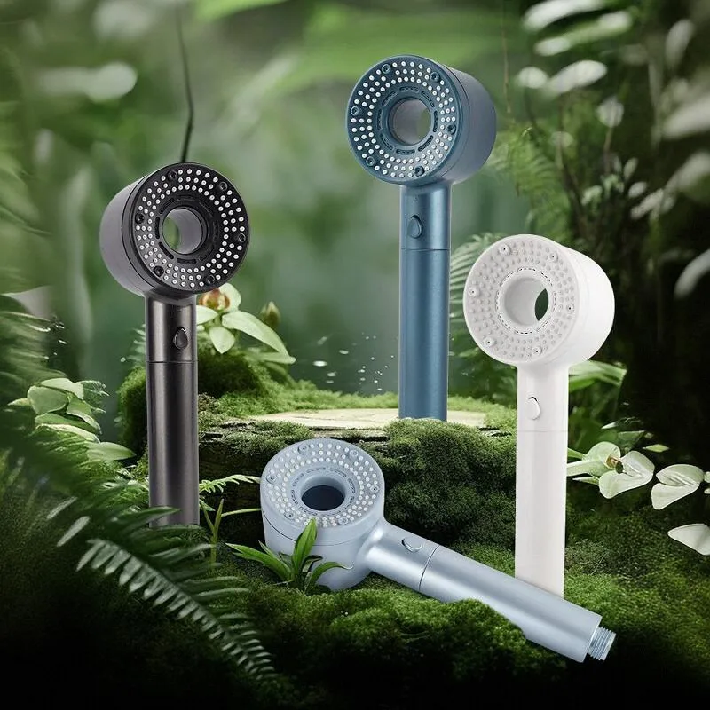 One-touch Stop Water-saving 5 Modes Adjustable Boost Filter Shower Head High-pressure Portable Rainfall Filtered Showerhead