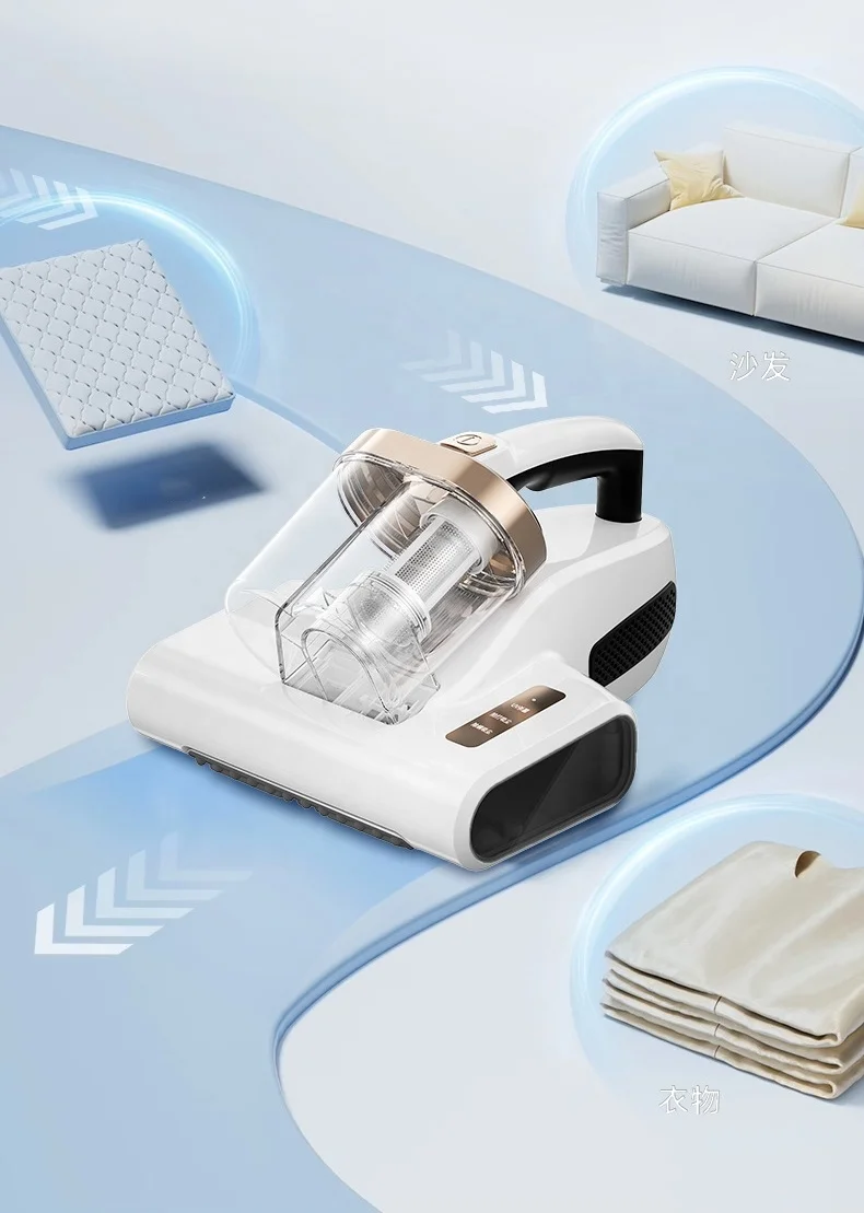 Hot selling bed vacuum cleaner dual dust tank 20000Pa mite killer with UV function dust mite remover