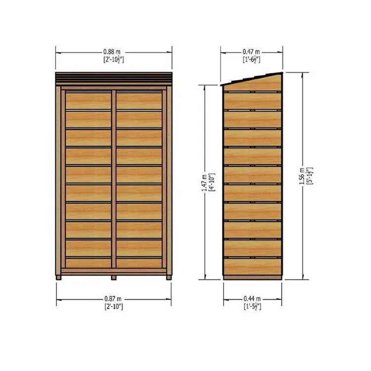 Outdoor Backyard Storage Wooden Woodshed Firewood Rack Stand Logs Holder