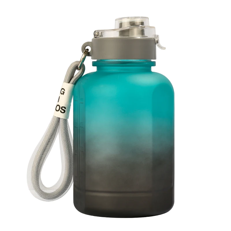 2022 Hot Sale Outdoor 32Oz Gallon Water Jug Bpa Free 1.5L Gym Motivation Ombre Water Bottle For Fitness