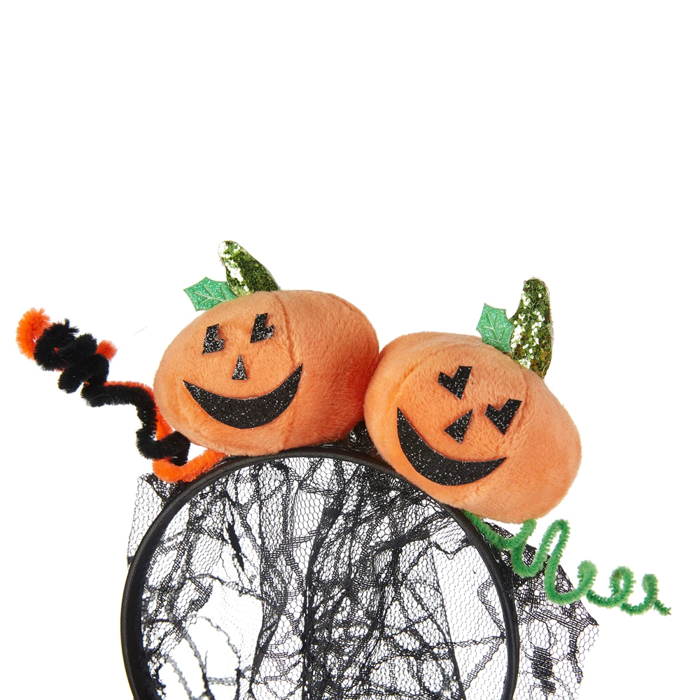 Halloween lovely Quality guaranteed Halloween Pumpkin Veil baby headbands headband women headband luxury for party