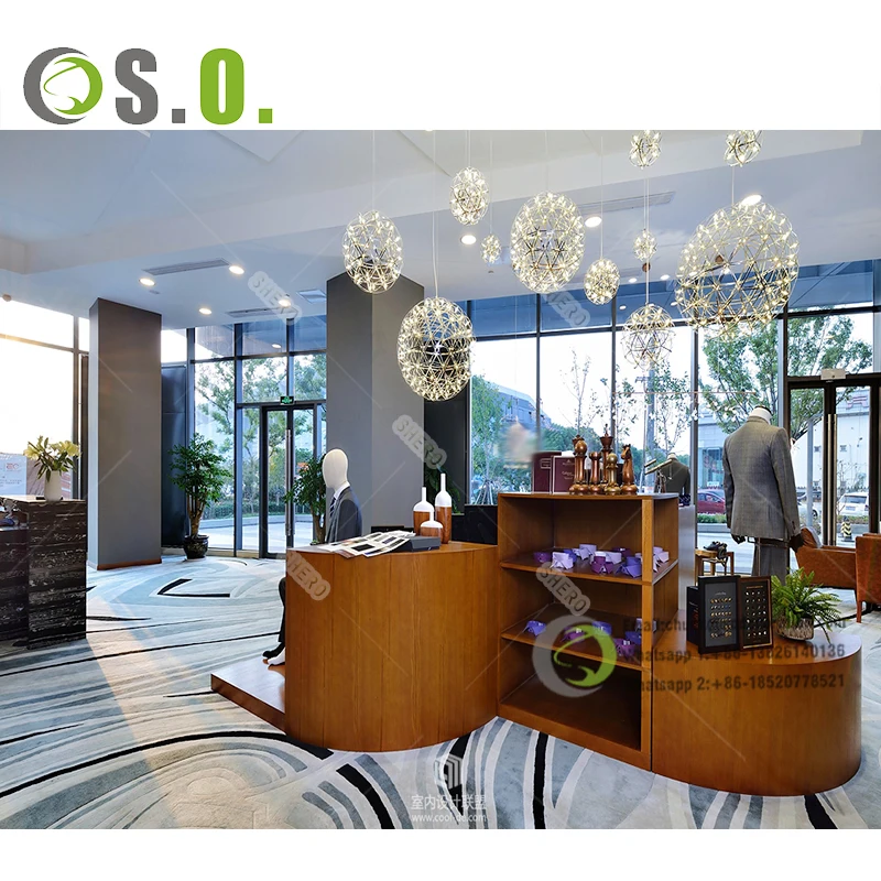 Clothing Store Furniture Showroom Display Clothes Shop Counter Table Design