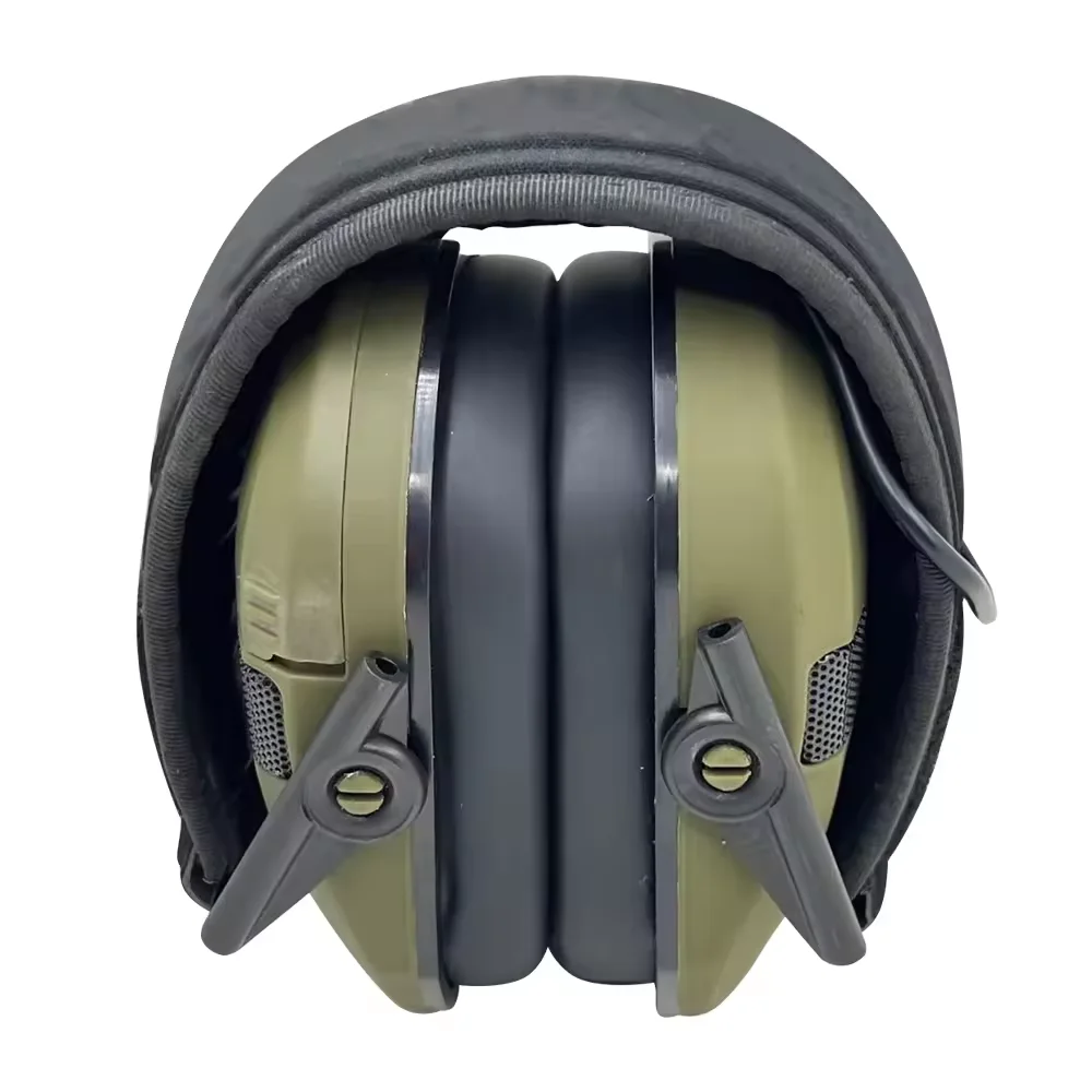 Lightweight Shooting Hunting Range Electronic Slim Low Profile Hearing Protection Slim Electronic Quad Earmuff