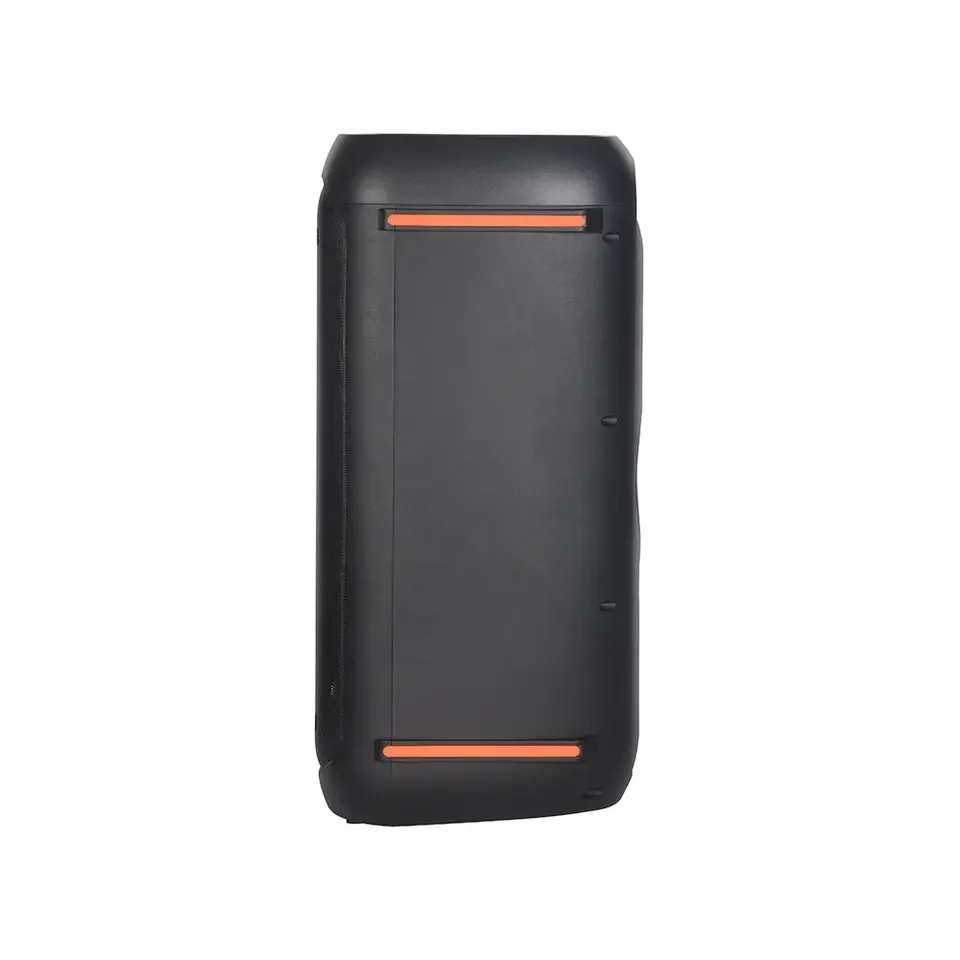 6.5 inch party dj karaoke wireless portable trolley speaker rechargeable battery pa system speakers with disco led light