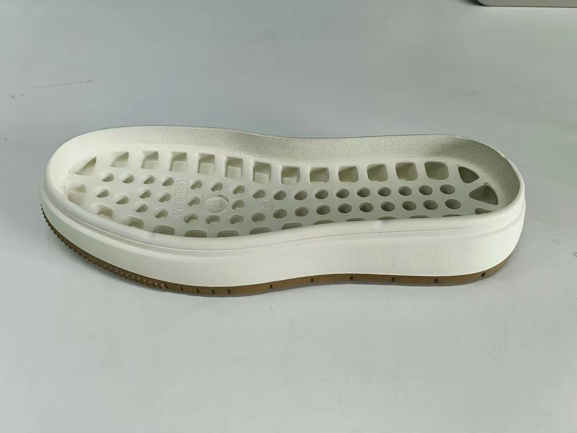 High quality sole rubber and plastic two-color foam leisure sports shoes sole 38-43#