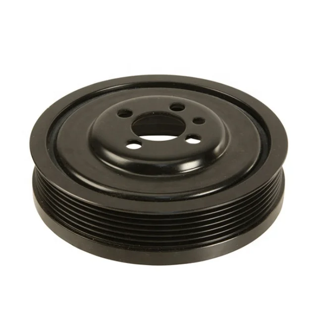Upgraded auto parts CNC turning black aluminum crank pulley