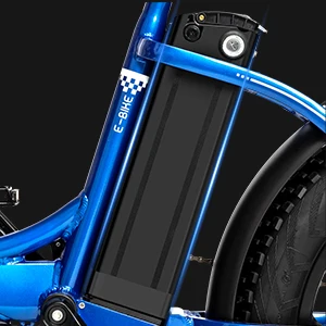 2024 Aluminum Alloy Folding Fat City Bicycle Long Range Off-Road Ebike with 48v Smart Electronic Lithium Battery for Adults