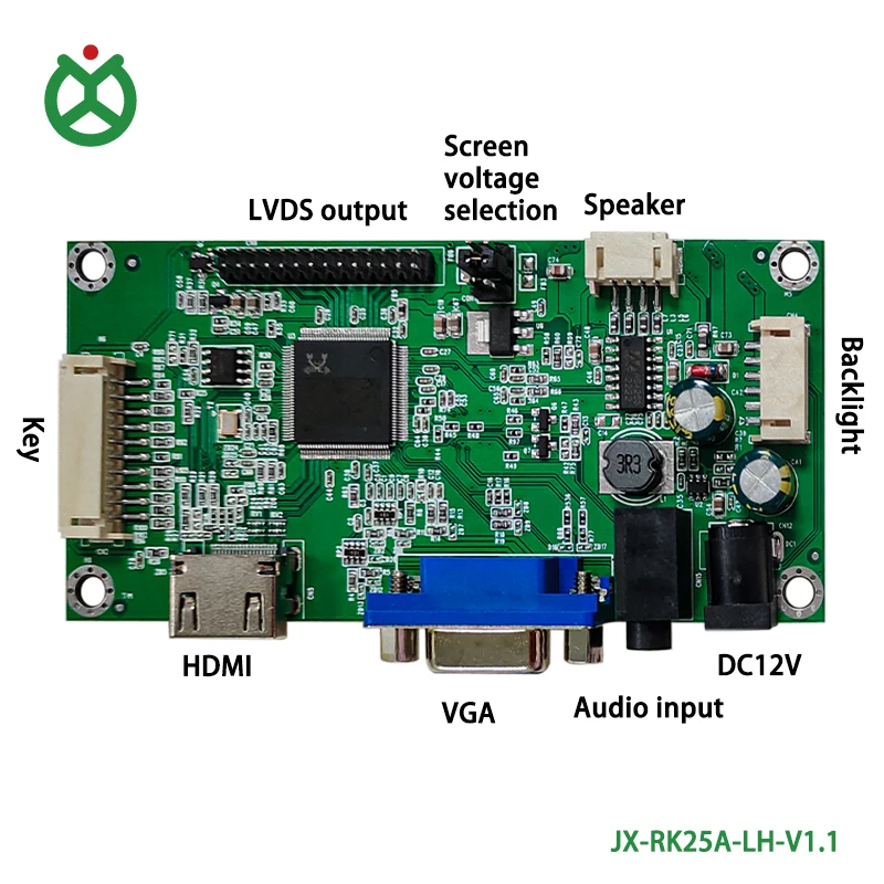 JX-RK25A-LH  LVDS output LCD module Controller Board with VGA HDMI