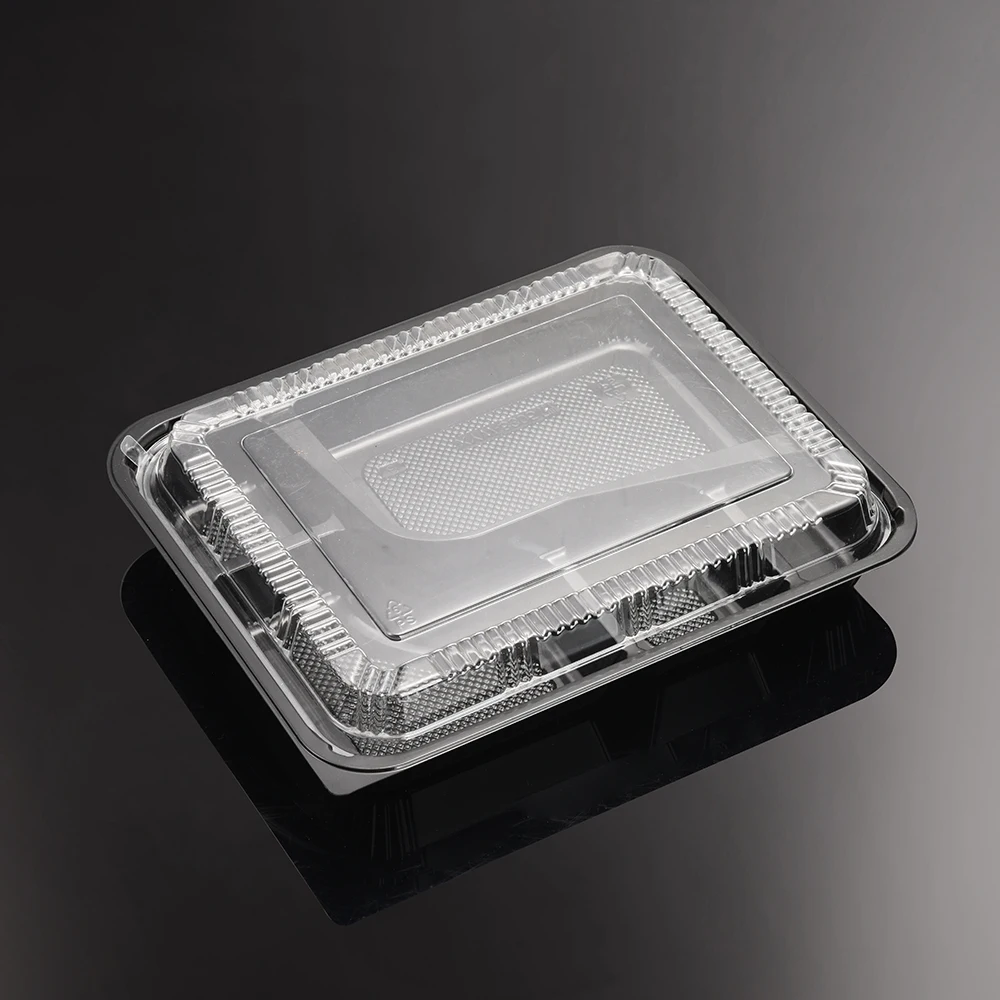 Wholesale Large Plastic Disposable 5 Compartments Plastic Lunch Box Food Take Away Food Container Box With Lid For Restaurant