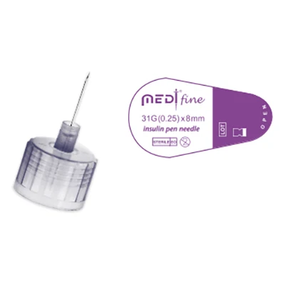 Medt fine Insulin Pen Needle 31G 8mm 100pcs Per Box