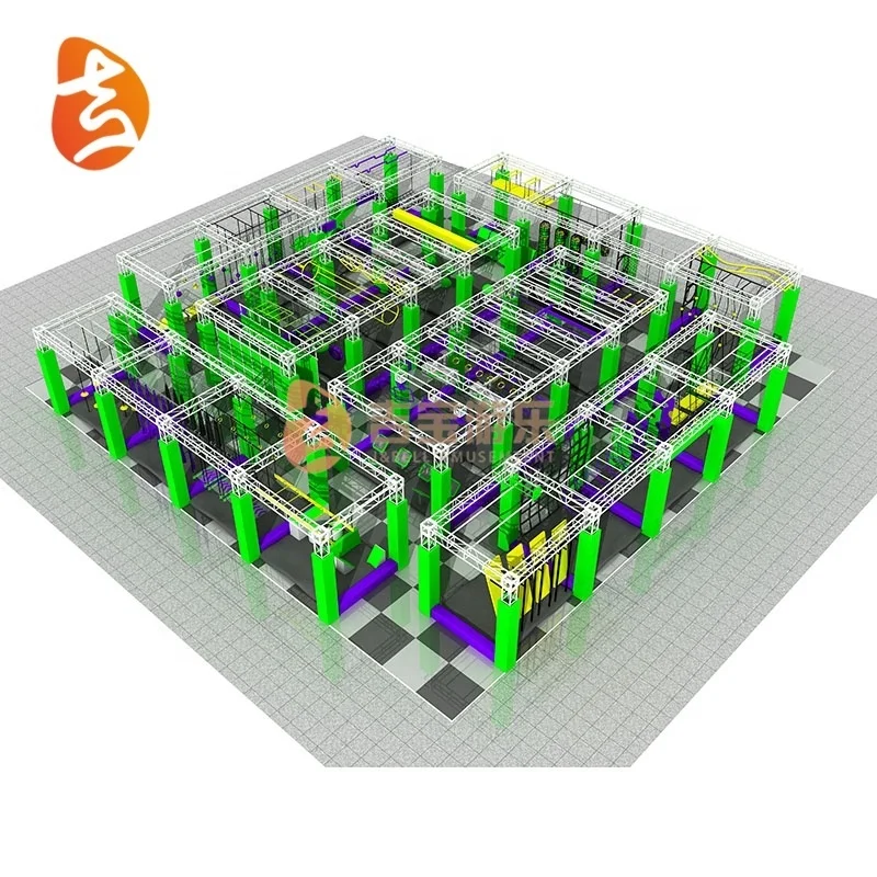 New design American kids ninja course equipment, kids indoor ninja warrior obstacles for sales