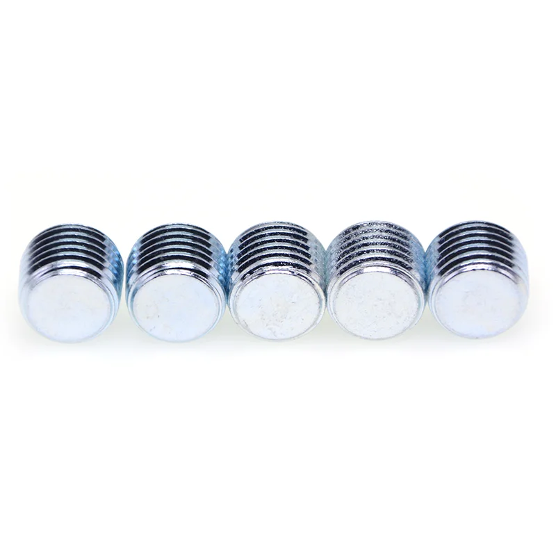 DIN906 DIN913 ANSI/ASME B 18.3 bolt Carbon steel galvanized hexagon socket headless flat tail mechanical thread plug screws