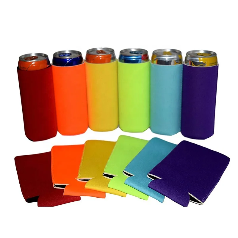 Popular durable blank stocked 5mm neoprene can stubby holder 375ml bottle wine beer tube cooler