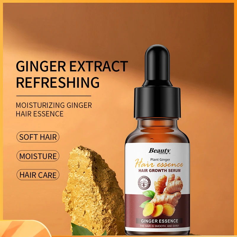 Customized Organic Repair women Man care ginger hair growth serum private label liquid hair oils for hair growth oil serum