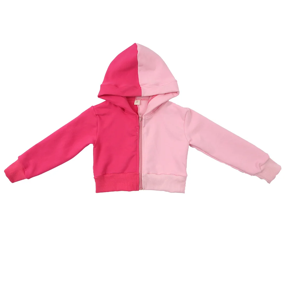 Yiwu ruidian новые осенние детские товары двухцветный костюм для бега куртка с капюшоном на молнии женские комплекты для бега из 2 предметов