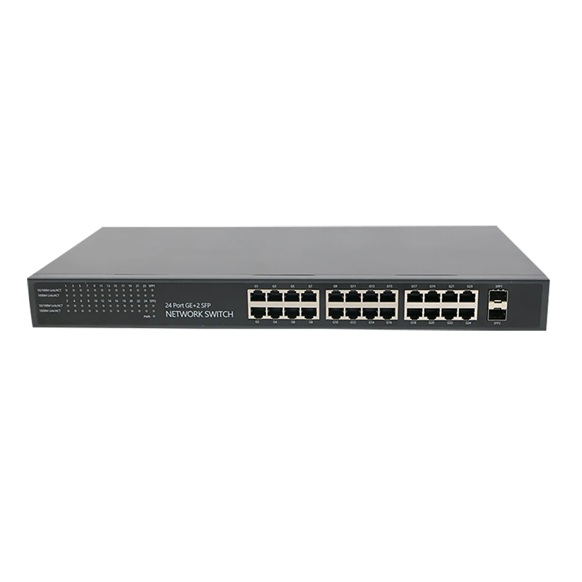 AS-DS24G2F 24 ports 2 SFP Enterprise Gigabit Rackmount Network Switch RJ45 Ethernet Switch