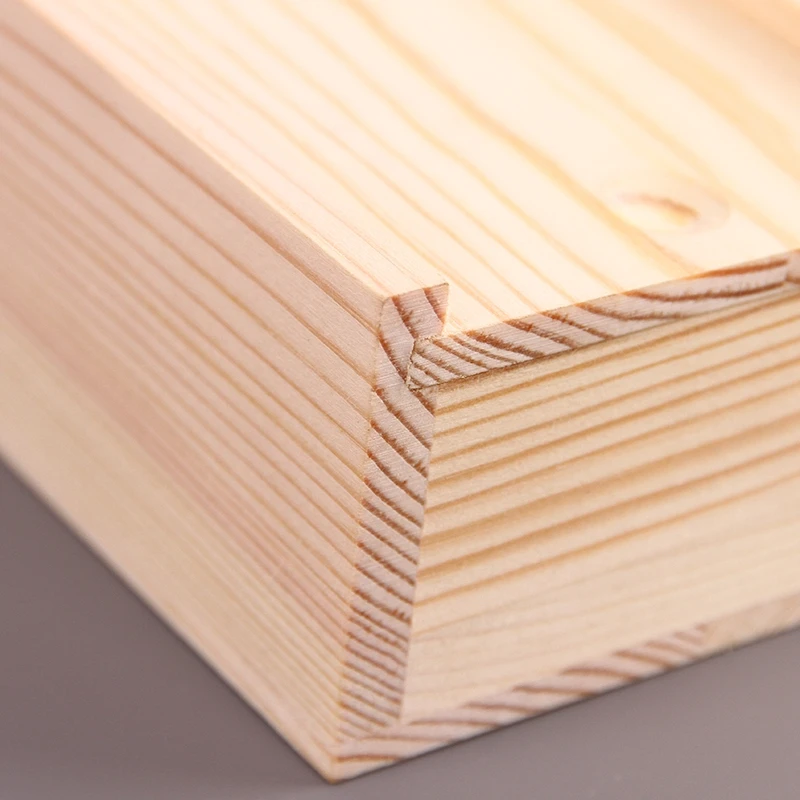 ODM custom made luxury gift birch pine bamboo solid wood box jewellery or trinket storage box