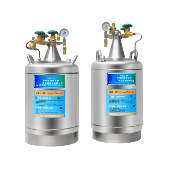 YDZ-15L/30L/100L/500L Stainless Steel Liquid Nitrogen Storage Tank Gas Cylinders